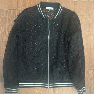 Suncoo size S lace bomber jacket